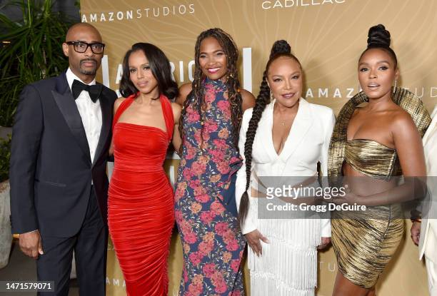 Charles D. King, Kerry Washington, Nicole Friday, Lynn Whitfield, and Janelle Monáe attend the 5th American Black Film Festival Honors: A Celebration...