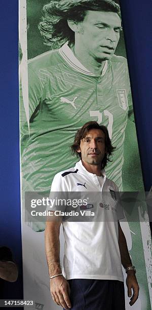 Andrea Pirlo of Italy during a press conference on June 26, 2012 in Krakow, Poland.