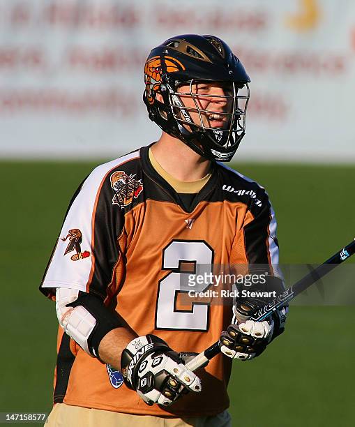 Dan Hardy of the Rochester Rattlers plays against the Hamilton Nationals at Sahlen's Stadium on June 23, 2012 in Rochester, New York.