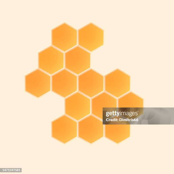 honeycomb icon - hive texture stock illustrations