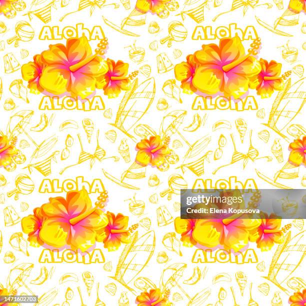 Aloha Line Pattern Aloha Pattern Photos and Premium High Res Pictures - Getty Images