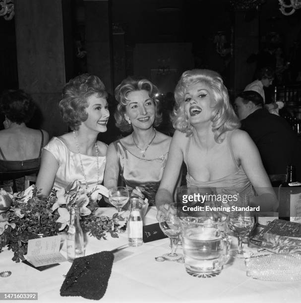 Actresses June Laverick, Nan Blythe and Sheena Marshe , London, March 24th 1960.