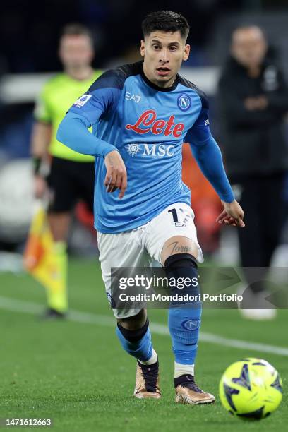 Mathias Olivera of SSC Napoli during the Serie A football match between SSC Napoli and SS Lazio at Diego Armando Maradona stadium. Napoli , March...