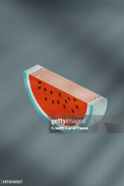 slice of watermelon illustration - strawberry icon stock pictures, royalty-free photos & images