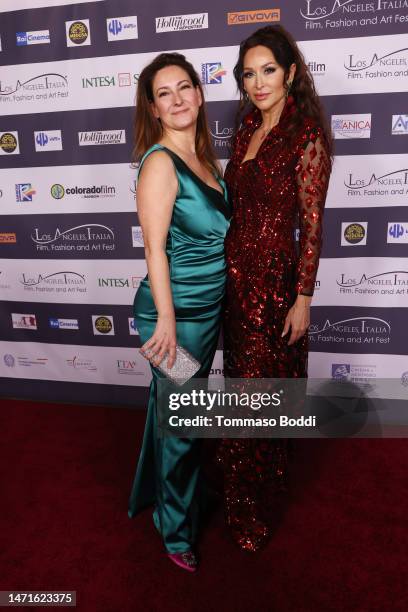 Verdiana Bixio and Sofia Milos attend Los Angeles, Italia Festival Inauguration Ceremony, Red Carpet And Opening Ceremony at TCL Chinese Theatre on...