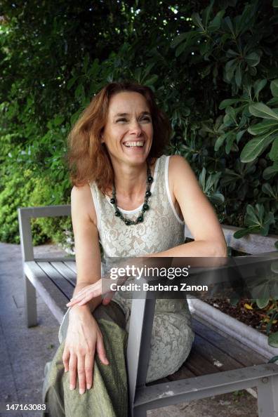 Italian writer Francesca Melandri poses for a portrait on June 26
