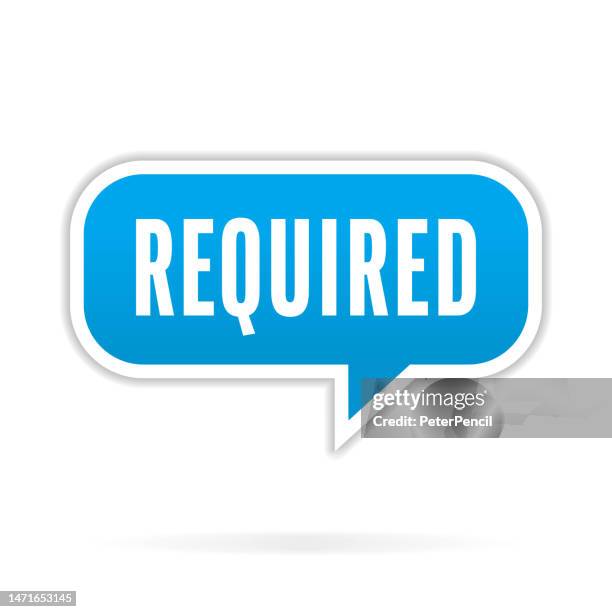 64 Required Icon High Res Illustrations - Getty Images