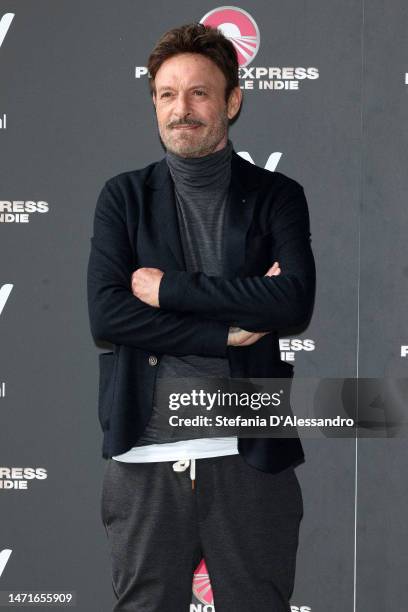 Totò Schillaci attends the photocall for "Pechino Express – La via delle Indie" on March 06, 2023 in Milan, Italy.