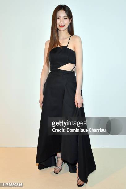 Shengyi Huang attends the Shiatzy Chen Womenswear Fall Winter 2023-2024 show as part of Paris Fashion Week on March 06, 2023 in Paris, France.