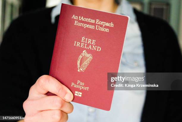 irish passport - irish stock pictures, royalty-free photos & images