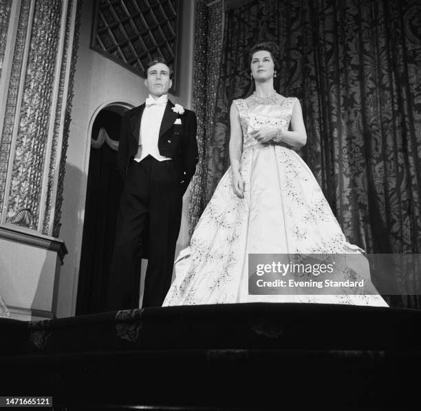 Wax figures of Anthony Armstrong-Jones and Princess Margaret, April 14th 1960.