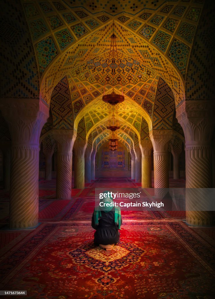 Praying woman