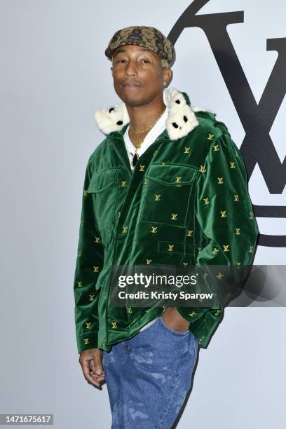 Pharrell Williams attends the Louis Vuitton Womenswear Fall Winter 2023-2024 show as part of Paris Fashion Week at Orsay Museum on March 06, 2023 in...