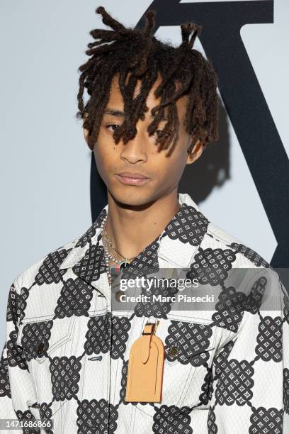 Jaden Smith attends the Louis Vuitton Womenswear Fall Winter 2023-2024 show as part of Paris Fashion Week at Orsay Museum on March 06, 2023 in Paris,...