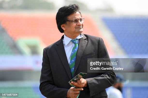 Match Referee Javagal Srinath during the 3rd One Day International between Bangladesh and England at Zahur Ahmed Chowdhury Stadium on March 06, 2023...