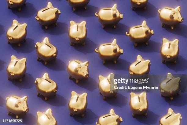 3d abstract background of piggy bank - financial planning abstract stock pictures, royalty-free photos & images