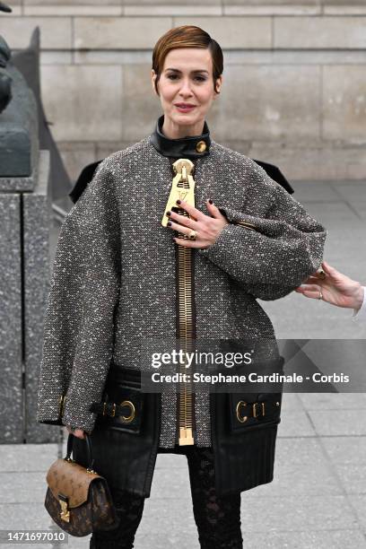 Sarah Paulson attends the Louis Vuitton Womenswear Fall Winter 2023-2024 show as part of Paris Fashion Week on March 06, 2023 in Paris, France.