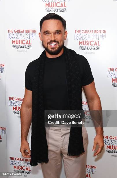 Gareth Gates attends the press night performance of "The Great British Bake Off Musical" at the Noel Coward Theatre on March 06, 2023 in London,...