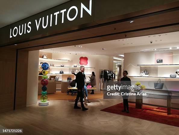 Louis Vuitton Clothing Store Stock Photo - Download Image Now