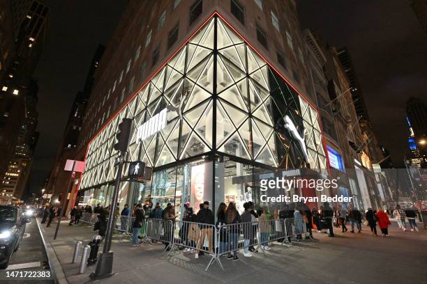 Guests attend PUMA FOREVER.CLASSIC at PUMA NYC Flagship Store on March 04, 2023 in New York City.