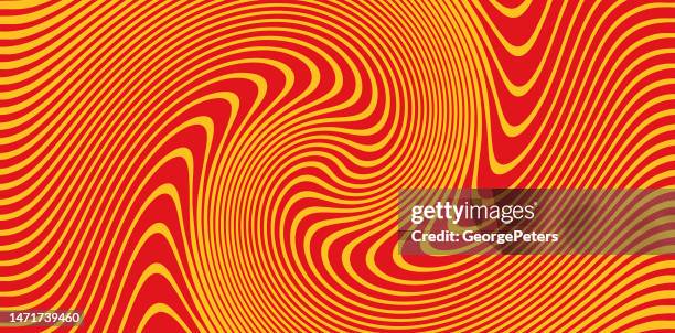 halftone pattern, abstract background of rippled, wavy lines - yin yang background stock illustrations
