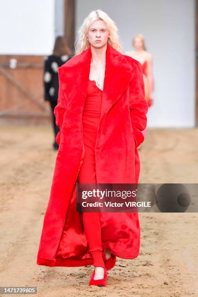 Model walks the runway during the Stella McCartney Ready to Wear Fall/Winter 2023-2024 fashion show as part of the Paris Fashion Week on March 6,...