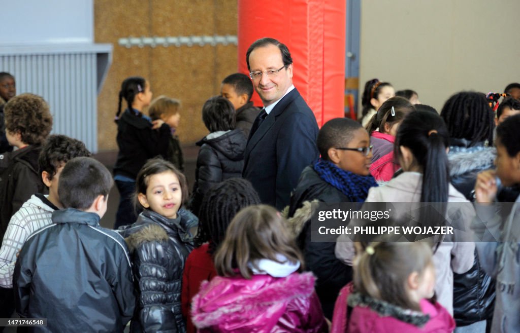 FRANCE2012-ELECTIONS-PS-HOLLANDE-CRIME-SCHOOL-JEWS-SHOOTING