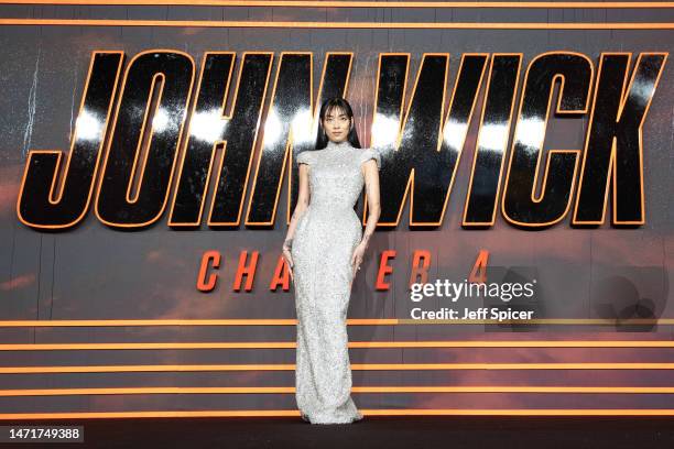 Rina Sawayama attends the "John Wick: Chapter 4" UK Gala Screening at Cineworld Leicester Square on March 06, 2023 in London, England.