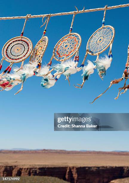 dreamcatchers at the grand canyon - dreamcatcher stock-fotos und bilder