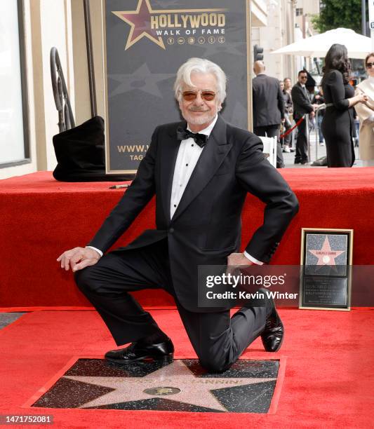 Giancarlo Giannini appears at The Hollywood Walk of Fame Star Ceremony honoring Giancarlo Giannini on March 06, 2023 in Hollywood, California.