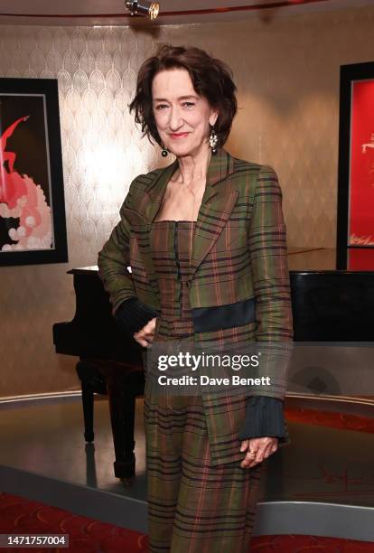 Haydn Gwynne attends the press night after party for "The Great British Bake Off Musical" on March 06, 2023 in London, England.
