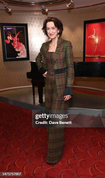 Haydn Gwynne attends the press night after party for "The Great British Bake Off Musical" on March 06, 2023 in London, England.