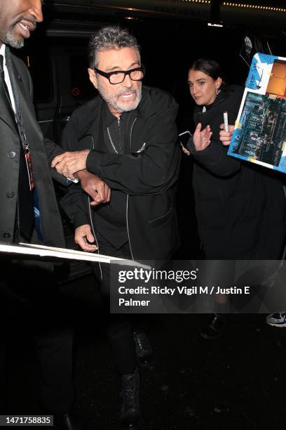 Ian McShane seen attending John Wick: Chapter 4 - afterparty at Soho House Dean Street on March 06, 2023 in London, England.