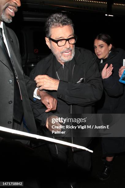 Ian McShane seen attending John Wick: Chapter 4 - afterparty at Soho House Dean Street on March 06, 2023 in London, England.