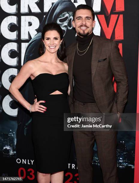 Brace Rice and Josh Segarra attend Paramount's "Scream VI" World Premiere at AMC Lincoln Square Theater on March 06, 2023 in New York City.