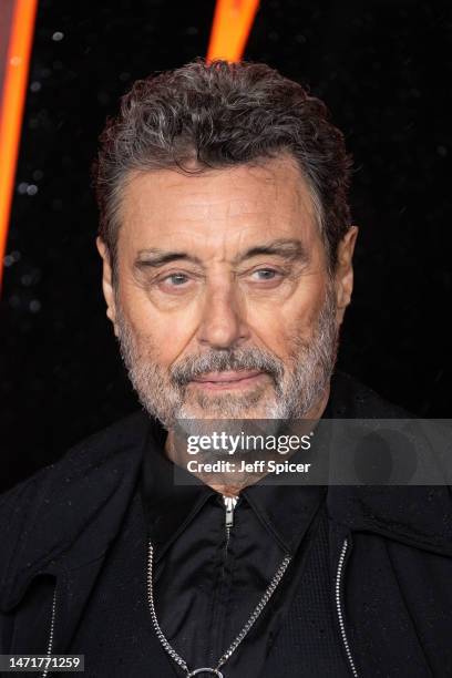 Ian McShane attends the "John Wick: Chapter 4" UK Gala Screening at Cineworld Leicester Square on March 06, 2023 in London, England.