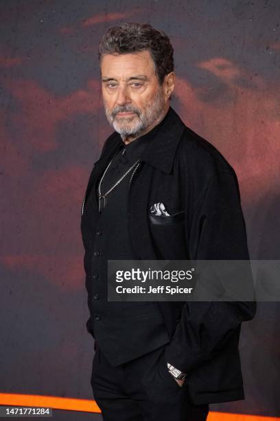Ian McShane attends the "John Wick: Chapter 4" UK Gala Screening at Cineworld Leicester Square on March 06, 2023 in London, England.