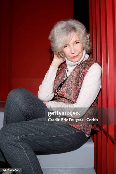 Actress Marie-Christine Adam poses during a portrait session in Paris, France on .