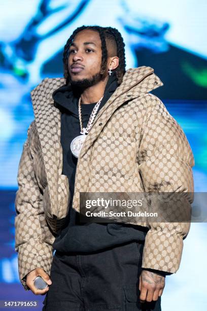 Ddg Rapper Wraith Rapper DDG performs onstage during day 3 of Rolling Loud Los Angeles ...