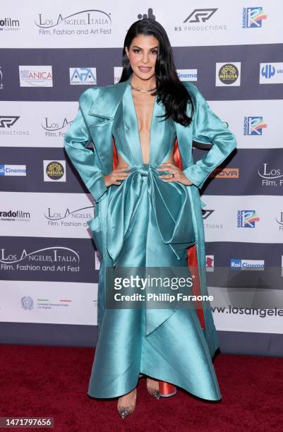 Jacqueline Fernandez attends the LA Italia Film Festival special screening of "Tell It Like a Woman" at TCL Chinese 6 Theatres on March 06, 2023 in...