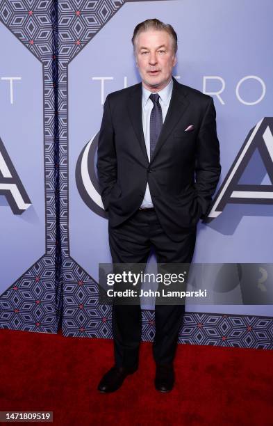 Alec Baldwin attends The Roundabout Gala 2023 at The Ziegfeld Ballroom on March 06, 2023 in New York City.