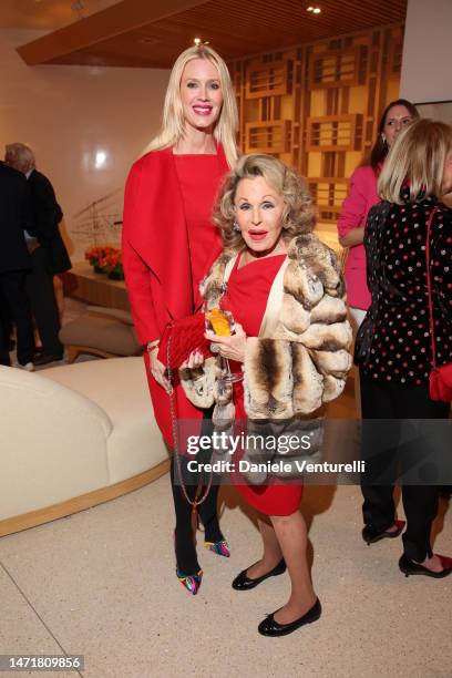 Celesta Hodge and Nikki Haskell attend the party for the reception of the star on the Walk Of Fame by Giancarlo Giannini at Eugenio Lopez home on...