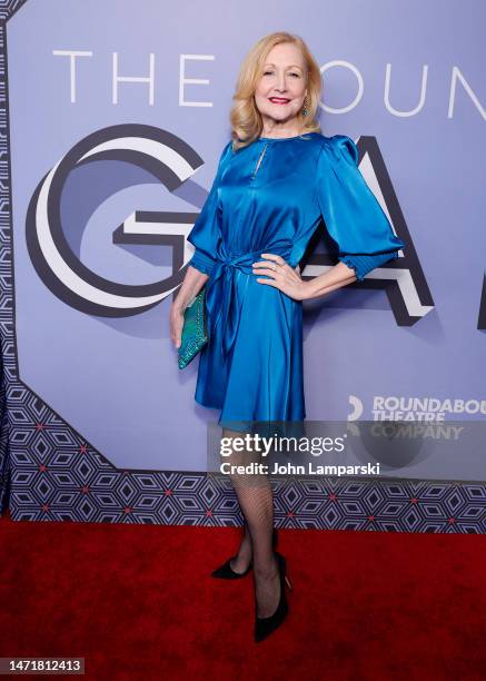 Patricia Clarkson attends The Roundabout Gala 2023 at The Ziegfeld Ballroom on March 06, 2023 in New York City.