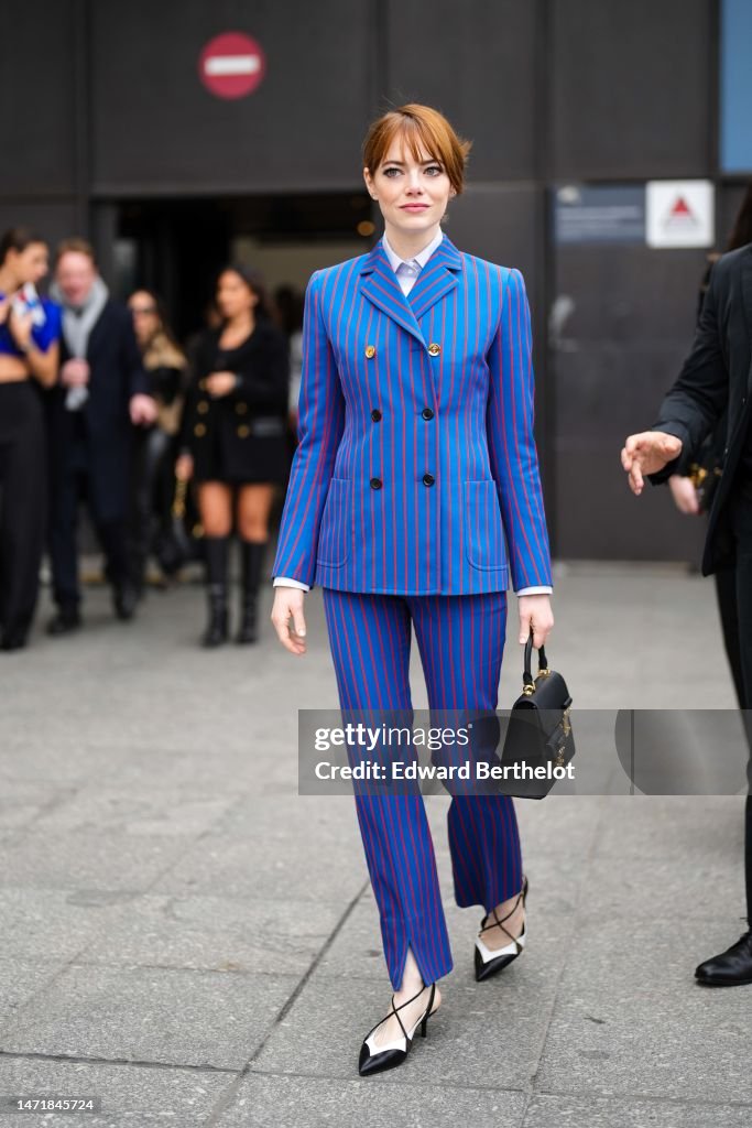 Street Style - Paris Fashion Week - Womenswear Fall Winter 2023 2024 : Day Eight