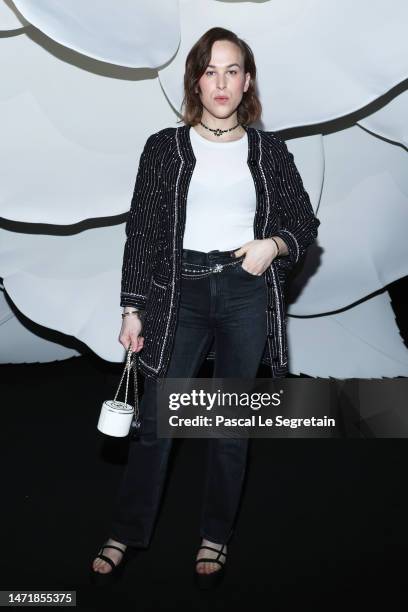 Tommy Dorfman attends the Chanel Womenswear Fall Winter 2023-2024 show as part of Paris Fashion Week on March 07, 2023 in Paris, France.