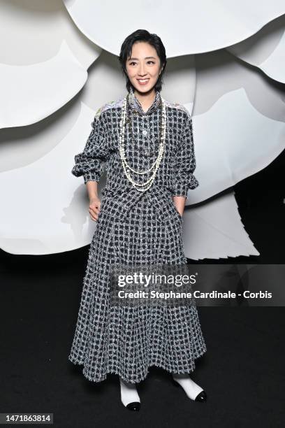 Gwei Lun-Mei attends the Chanel Womenswear Fall Winter 2023-2024 show as part of Paris Fashion Week on March 07, 2023 in Paris, France.