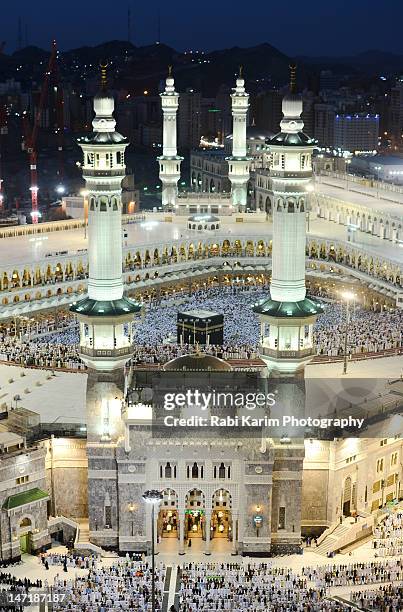 masjid al haram - mecca stockfoto's en -beelden