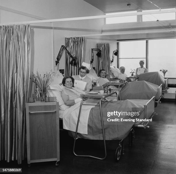 New ward at the first hospital built under the NHS scheme, Princess Margaret Hospital, Swindon, February 12th 1960.
