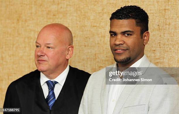 Brazilian Breno Vinícius Rodrigues Borges , also known as Breno, a former player of the German football club FC Bayern Muenchen and his lawyer Werner...