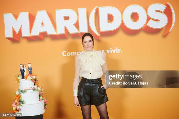 Actress Celia Freijeiro attends the "Mari" photocall at Hotel URSO on March 07, 2023 in Madrid, Spain.